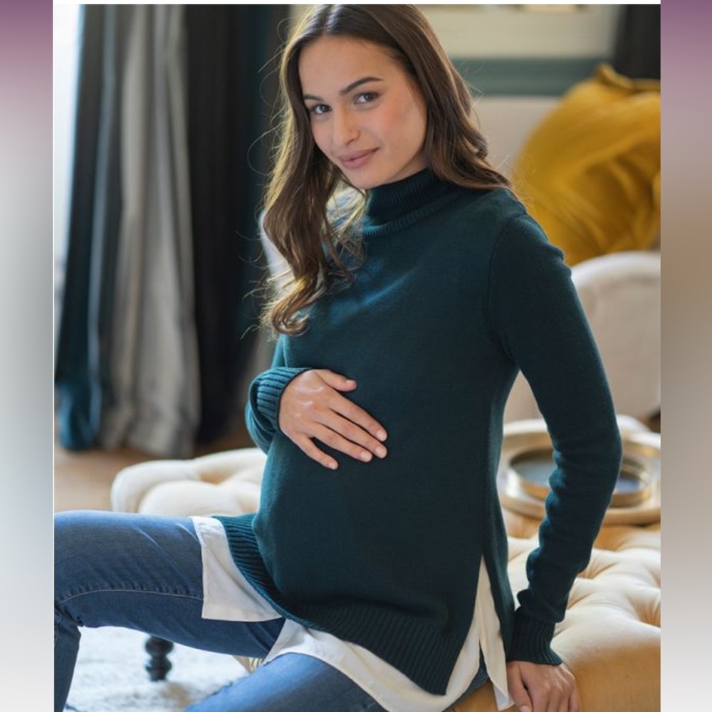 Forest Green 2 in 1 Maternity & Nursing Sweater